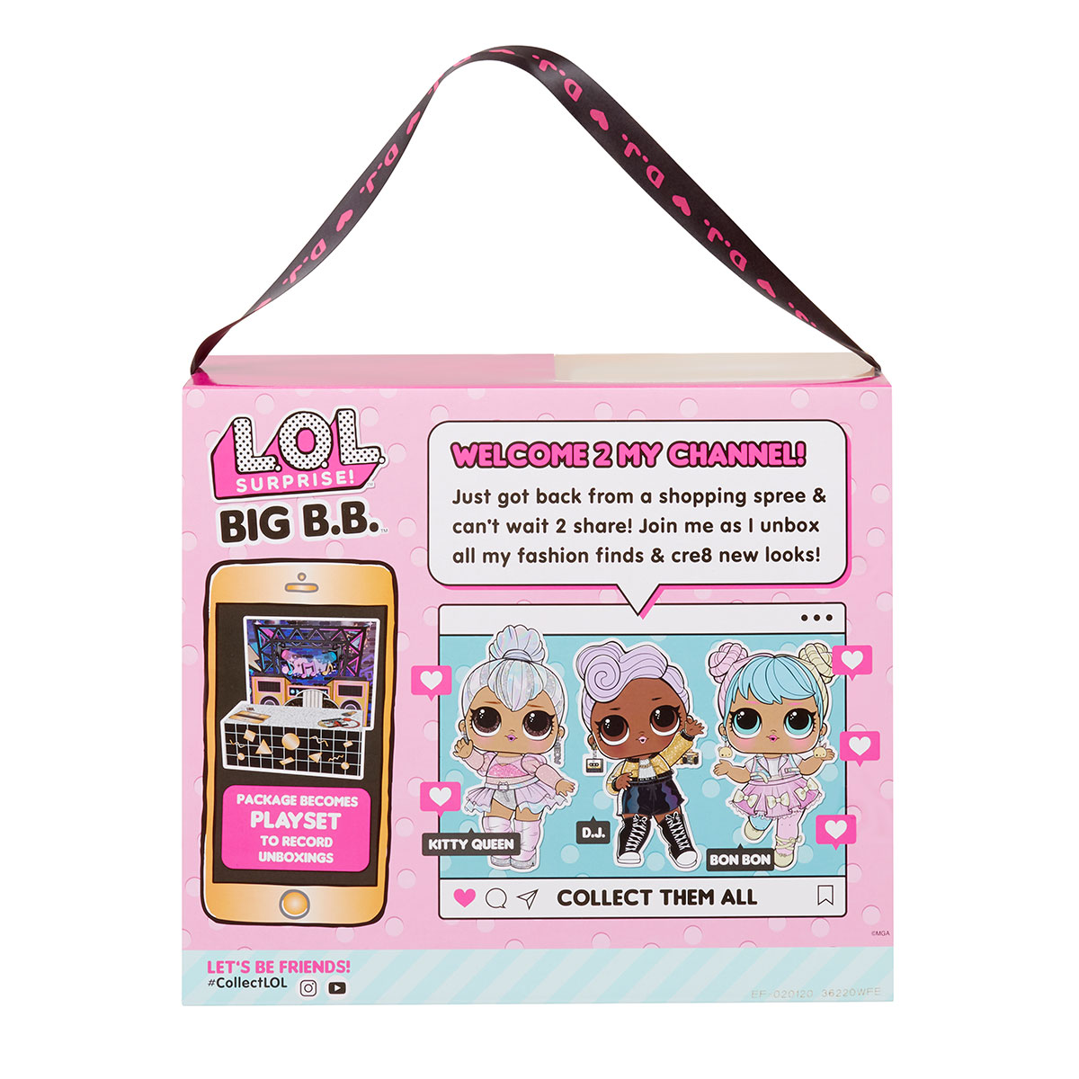 Set Cu Mega Papusa L.O.L. Surprise! Seria Big B.B.Doll D.J.